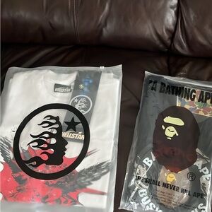 Bape White and Black Kids Tees
